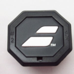**NEW** BABOLAT BLACK "NEW LOGO" TENNIS RACQUET BUTTCAP (#2, 4 1/4) + STAPLES