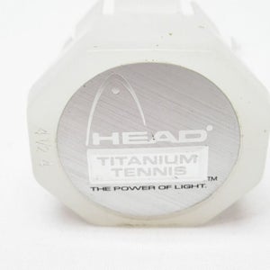 HEAD TITANIUM "Ti" ERA TENNIS RACQUET BUTTCAP. SIZE #4 (4 1/2) + STAPLES