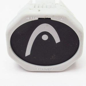 HEAD GRAY/BLACK "TK186" TYPE TENNIS RACQUET BUTTCAP. SIZE #2 (4 1/4) + STAPLES