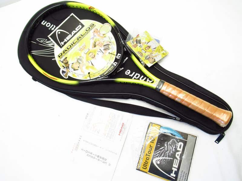 NOS* HEAD RADICAL OS AGASSI LIMITED EDITION TENNIS RACQUET (4 1/4