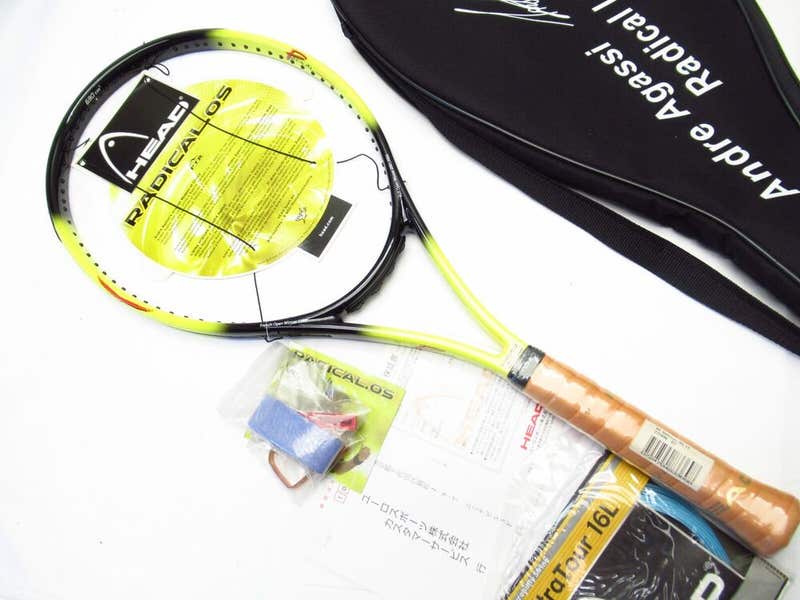 NOS* HEAD RADICAL OS AGASSI LIMITED EDITION TENNIS RACQUET (4 1/4