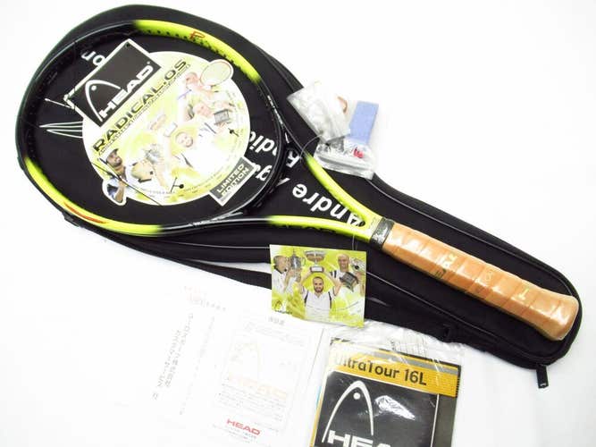 *NOS* HEAD RADICAL OS AGASSI LIMITED EDITION TENNIS RACQUET (4 3/8) JAPAN STOCK!