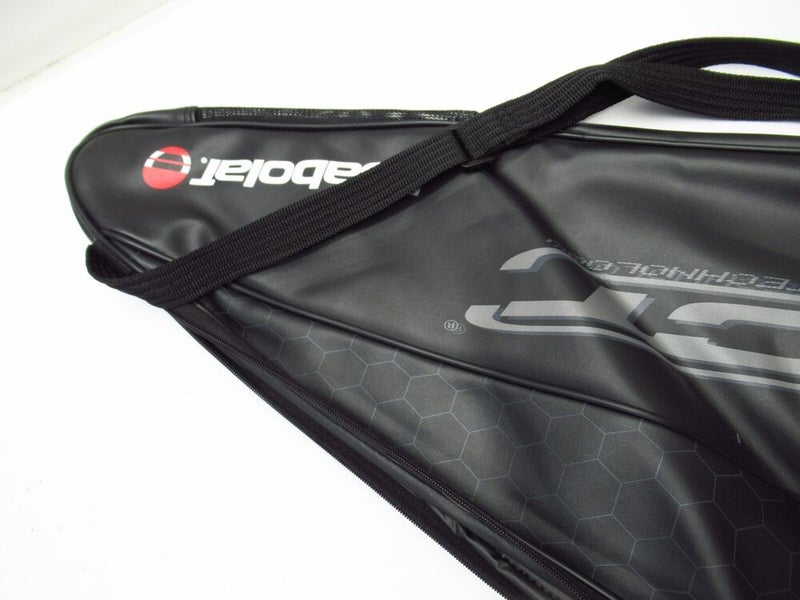 BABOLAT "NANO CARBON TECHNOLOGY" SINGLE ZIPPERED TENNIS RACQUET COVER WITH STRAP