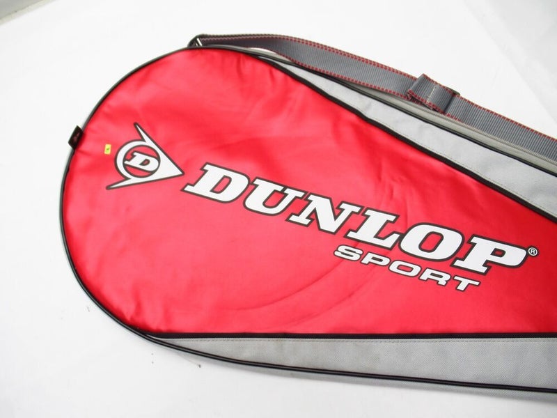DUNLOP "SUPER REVELATION 95" SINGLE ZIPPERED TENNIS RACQUET COVER WITH STRAP
