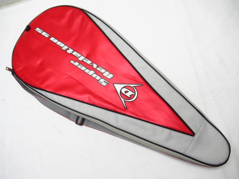 DUNLOP "SUPER REVELATION 95" SINGLE ZIPPERED TENNIS RACQUET COVER WITH STRAP