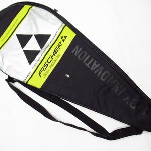 FISCHER "ENJOY INNOVATION" SINGLE ZIPPERED TENNIS RACQUET COVER WITH STRAP
