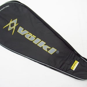 VOLKL SINGLE ZIPPERED TENNIS RACQUET COVER WITH STRAP