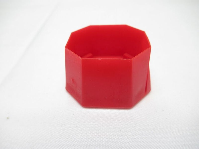 WILSON RED "PRO STAFF STYLE" BUTTCAP FOR TENNIS RACQUETS (#2: 4 1/4) + STAPLES