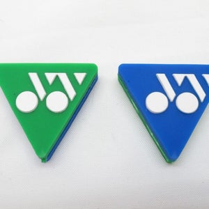 *NEW* TWO (2) YONEX "OLD LOGO" GREEN / BLUE TENNIS RACQUET VIBRATION DAMPENERS