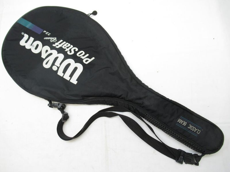 WILSON "PRO STAFF CLASSIC 7.5 " SINGLE ZIPPERED TENNIS RACQUET COVER W/STRAP