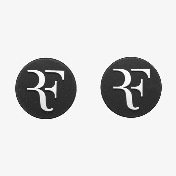 2 PACK: WILSON "RF" BLACK SILICONE TENNIS VIBRATION DAMPENERS. WR8445000