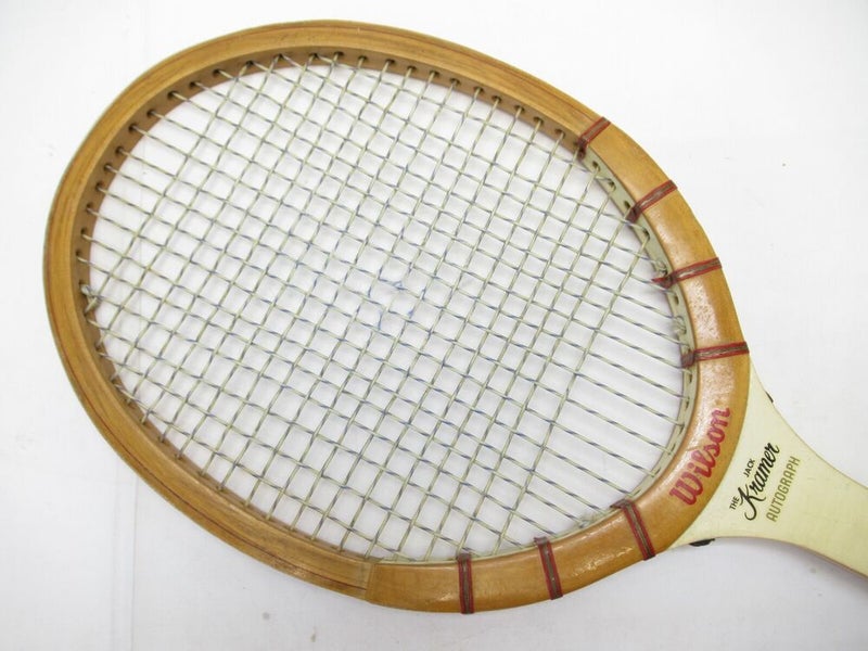 VINTAGE WILSON "JACK KRAMER AUTOGRAPH" TENNIS RACQUET. ANTIQUE / DISPLAY