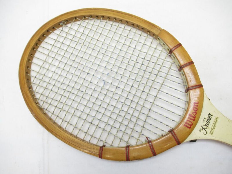 VINTAGE WILSON "JACK KRAMER AUTOGRAPH" TENNIS RACQUET. ANTIQUE / DISPLAY