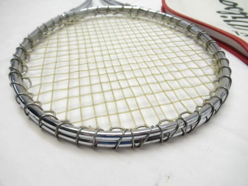 VINTAGE WILSON "T2000" METAL TENNIS RACQUET (4 3/8). ANTIQUE / DISPLAY