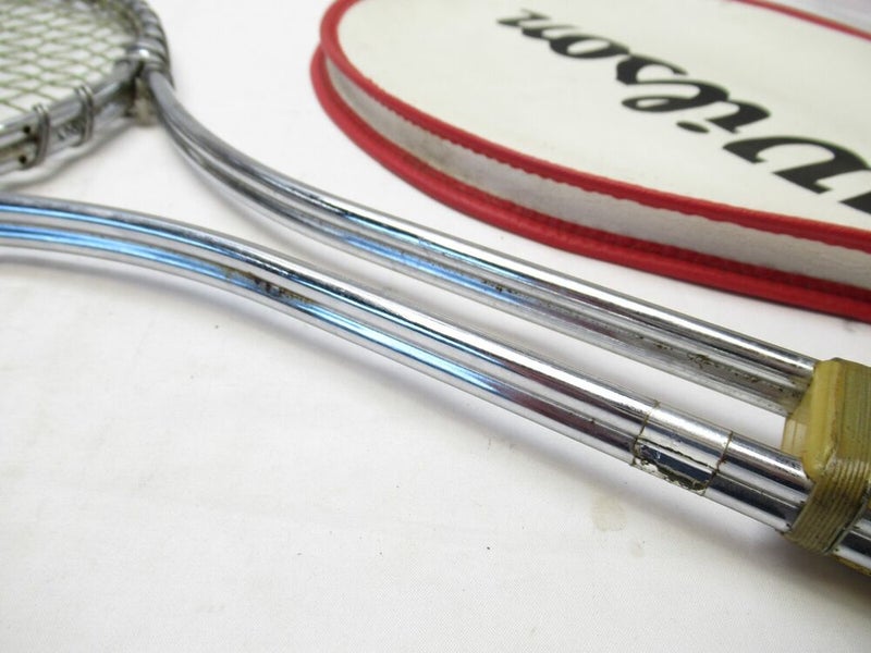 VINTAGE WILSON "T2000" METAL TENNIS RACQUET (4 5/8). ANTIQUE / DISPLAY