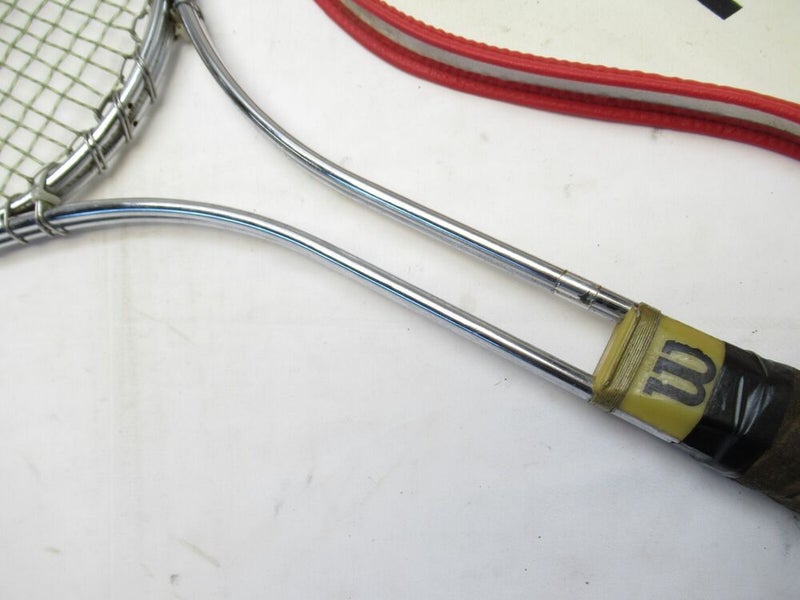 VINTAGE WILSON "T2000" METAL TENNIS RACQUET (4 5/8). ANTIQUE / DISPLAY