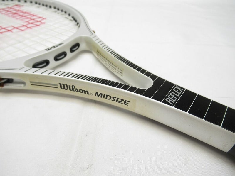 WILSON REFLEX GRAPHITE MIDSIZE TENNIS RACQUET (4 3/8) WELL PRESERVED IN STORAGE