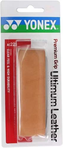 YONEX ULTIMUM (TAN) LEATHER PREMIUM TENNIS RACQUET REPLACEMENT GRIP #AC221