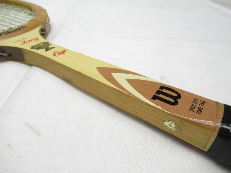 VINTAGE WILSON "BILLIE JEAN KING CUP" TENNIS RACQUET. ANTIQUE / DISPLAY