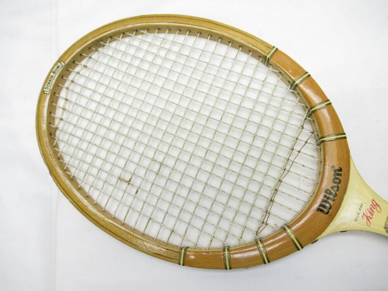 VINTAGE WILSON "BILLIE JEAN KING CUP" TENNIS RACQUET. ANTIQUE / DISPLAY