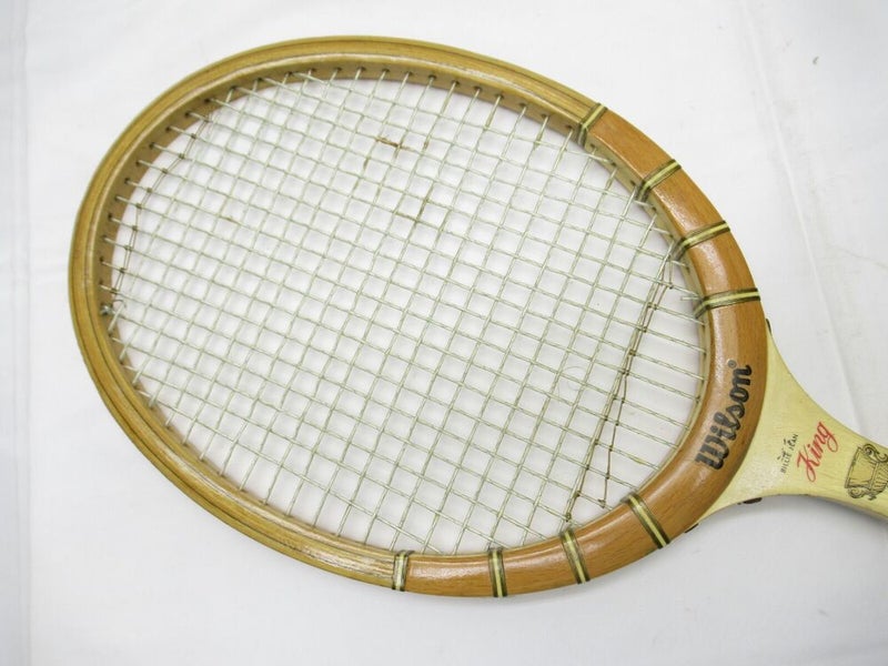 VINTAGE WILSON "BILLIE JEAN KING CUP" TENNIS RACQUET. ANTIQUE / DISPLAY