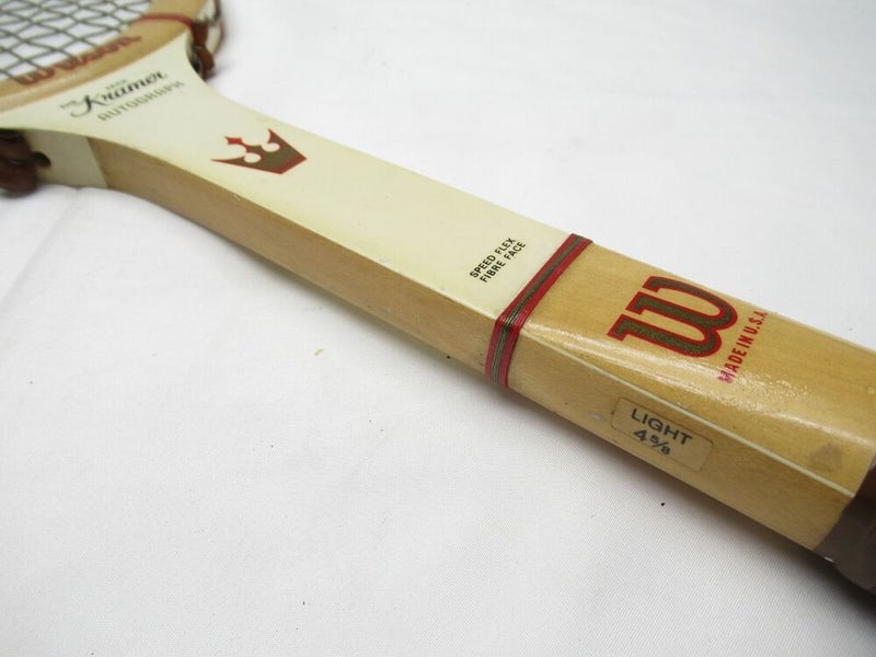 VINTAGE WILSON "JACK KRAMER AUTOGRAPH" TENNIS RACQUET. ANTIQUE / DISPLAY