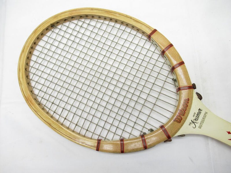 VINTAGE WILSON "JACK KRAMER AUTOGRAPH" TENNIS RACQUET. ANTIQUE / DISPLAY