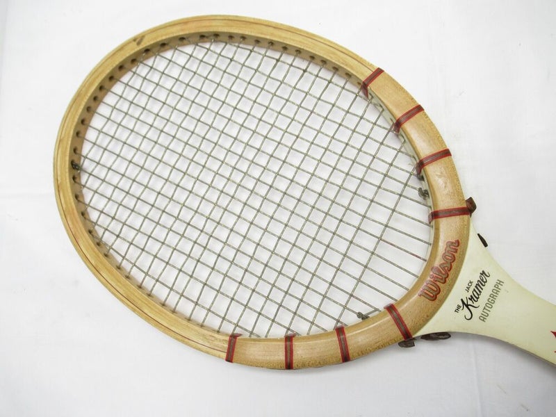 VINTAGE WILSON "JACK KRAMER AUTOGRAPH" TENNIS RACQUET. ANTIQUE / DISPLAY