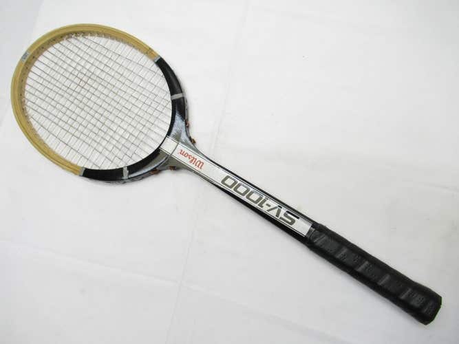 VINTAGE WILSON "SV-1000" TENNIS RACQUET. ANTIQUE / DISPLAY