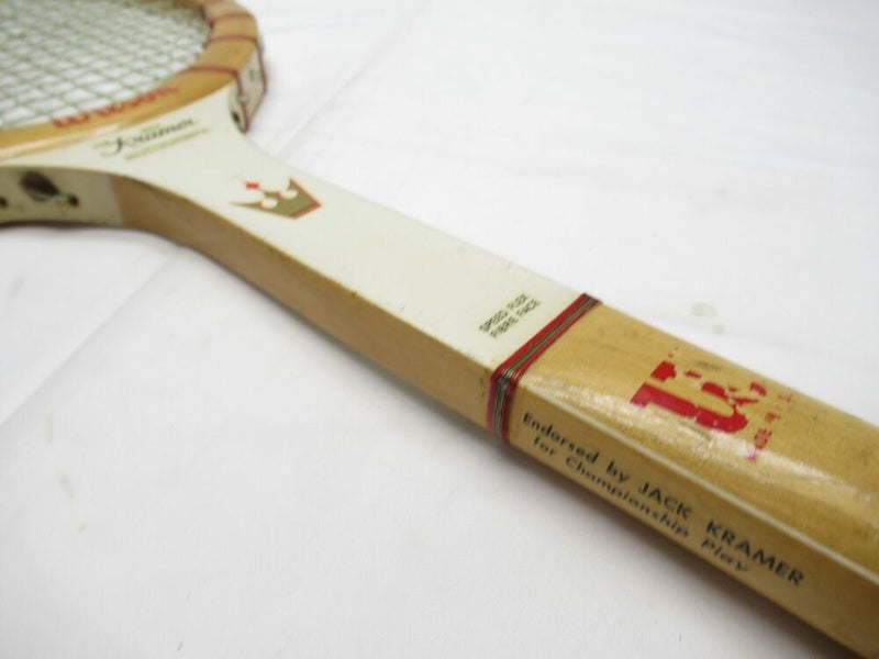 VINTAGE WILSON "JACK KRAMER AUTOGRAPH" TENNIS RACQUET. ANTIQUE / DISPLAY