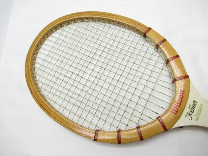 VINTAGE WILSON "JACK KRAMER AUTOGRAPH" TENNIS RACQUET. ANTIQUE / DISPLAY