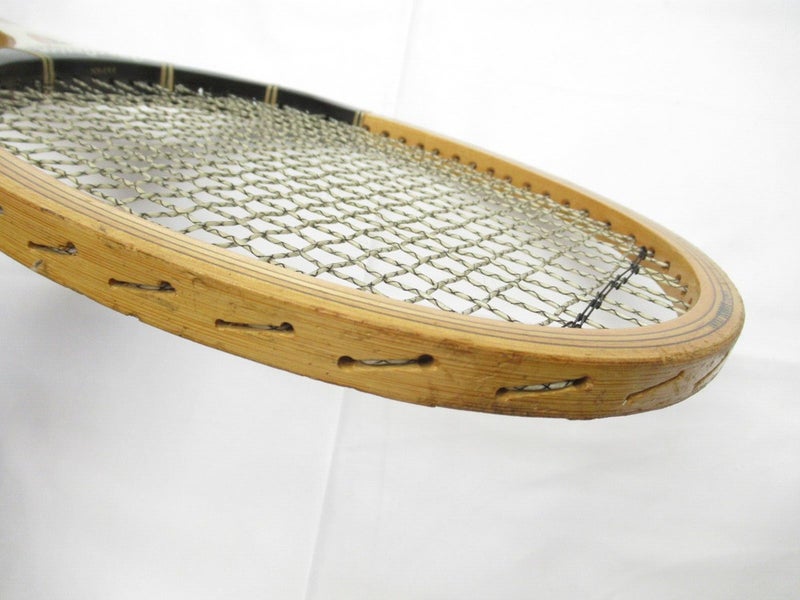 VINTAGE MACGREGOR "LLYOD BUDGE TOURNAMENT" WOOD TENNIS RACQUET. ANTIQUE/DISPLAY