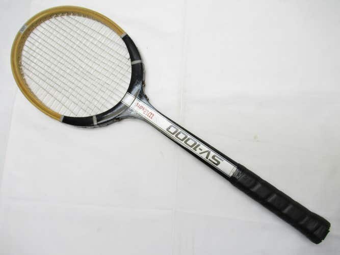 VINTAGE WILSON "SV-1000" TENNIS RACQUET. ANTIQUE / DISPLAY