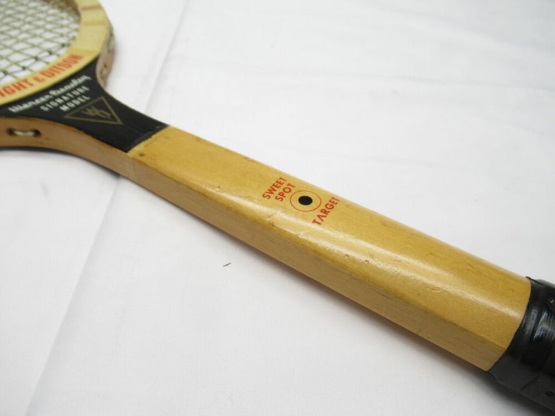 VINTAGE WRIGHT & DITSON "MERCER BEASLEY" WOOD TENNIS RACQUET. ANTIQUE/DISPLAY