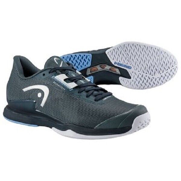 2024 HEAD SPRINT PRO 3.5 WIDE TENNIS/PICKLEBALL SHOES (DARK GREY / BLUE) SZ 10