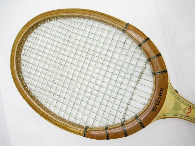 VINTAGE WILSON "MAUREEN CONNOLLY CUP" TENNIS RACQUET. ANTIQUE / DISPLAY