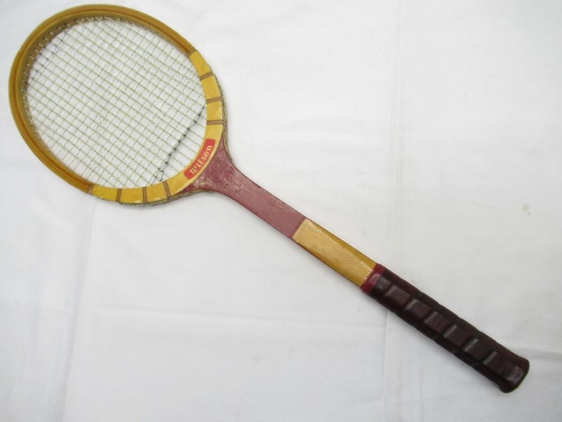 VINTAGE WILSON "JACK KRAMER FINALIST" TENNIS RACQUET. ANTIQUE / DISPLAY
