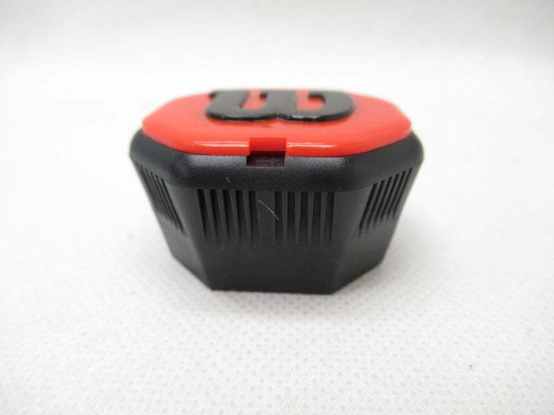 WILSON RED/BLACK "BLADE STYLE" BUTTCAP FOR TENNIS RACQUETS (#3: 4 3/8) + STAPLES