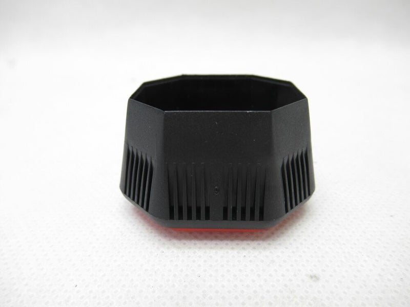 WILSON RED/BLACK "BLADE STYLE" BUTTCAP FOR TENNIS RACQUETS (#3: 4 3/8) + STAPLES