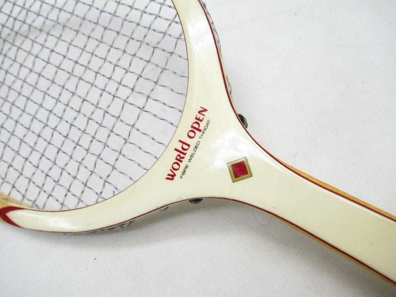 VINTAGE SPALDING "WORLD OPEN" WOODEN TENNIS RACQUET. ANTIQUE / DISPLAY