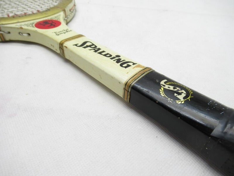 VTG SPALDING "PANCHO GONZALES PRIZE CUP" WOOD TENNIS RACQUET. ANTIQUE / DISPLAY