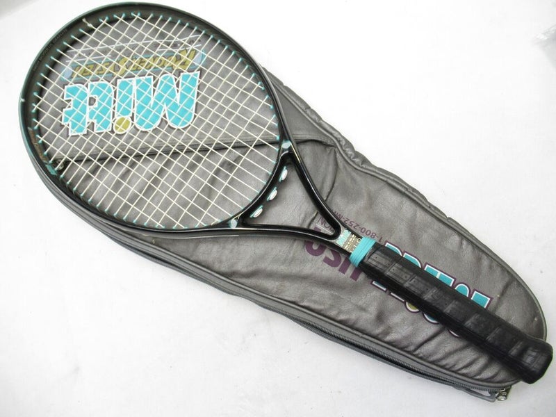 MITT WIDE ROCKER 110 TENNIS RACQUET (4 1/2) LONG STORAGE. NEW GRIP!