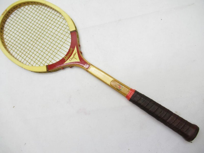 VINTAGE BANCROFT "COMPETITION" WOODEN TENNIS RACQUET ANTIQUE / DISPLAY
