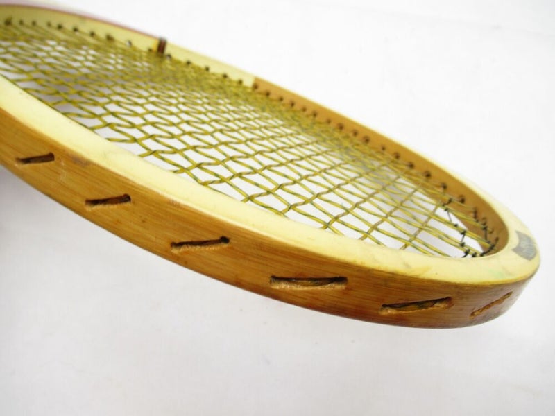 VINTAGE BANCROFT "COMPETITION" WOODEN TENNIS RACQUET ANTIQUE / DISPLAY