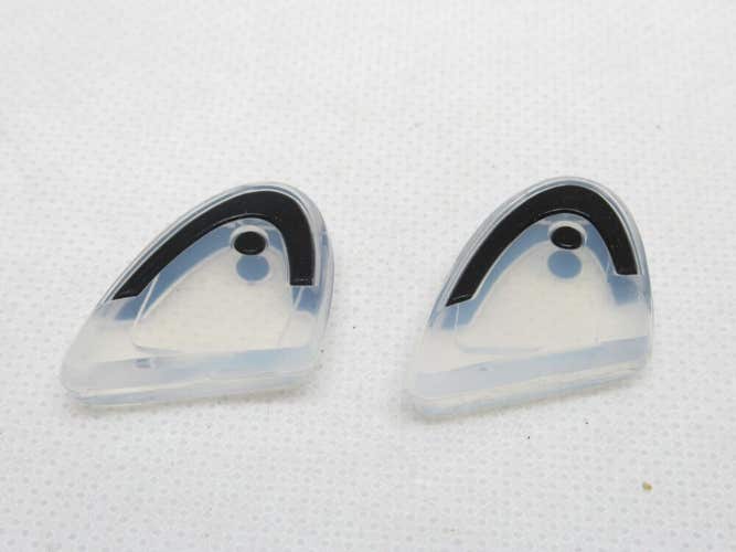 *NOS* TWO (2X) HEAD "XTRA DAMP" VIBRATION DAMPENERS TENNIS RACQUETS (CLEAR/BLK)