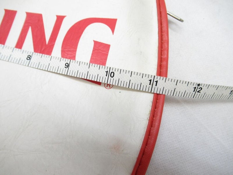 VINTAGE SPALDING SINGLE ZIPPERED TENNIS RACQUET COVER WITHOUT STRAP