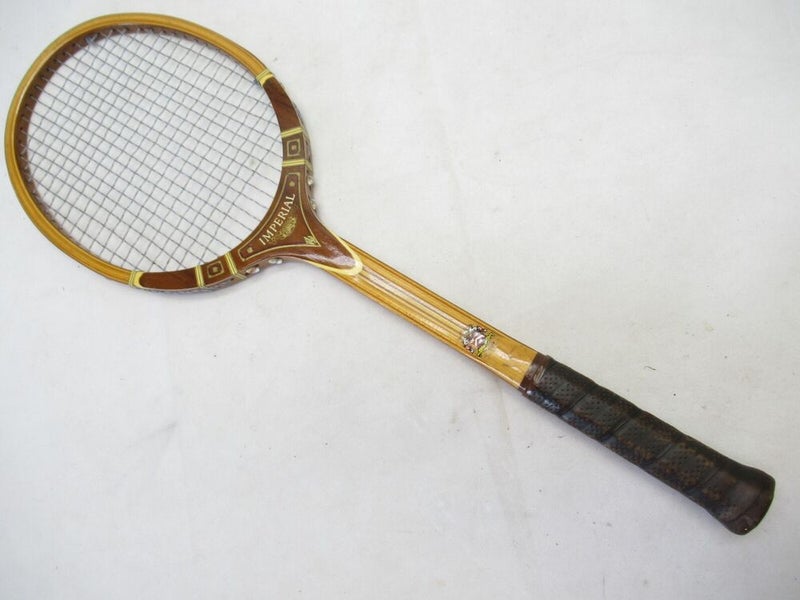 VINTAGE TAD DAVIS "IMPERIAL" WOODEN TENNIS RACQUET. ANTIQUE / DISPLAY