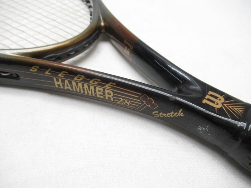 WILSON SLEDGE HAMMER 2.8 STRETCH TENNIS RACQUET (4 5/8) LONG STORAGE. NEW GRIP!