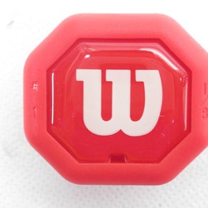 WILSON RED "ROUNDED STYLE" BUTTCAP FOR TENNIS RACQUETS (#1: 4 1/8) + STAPLES