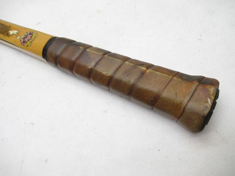 VINTAGE TAD DAVIS "DUKE" WOODEN TENNIS RACQUET. ANTIQUE / DISPLAY + COVER